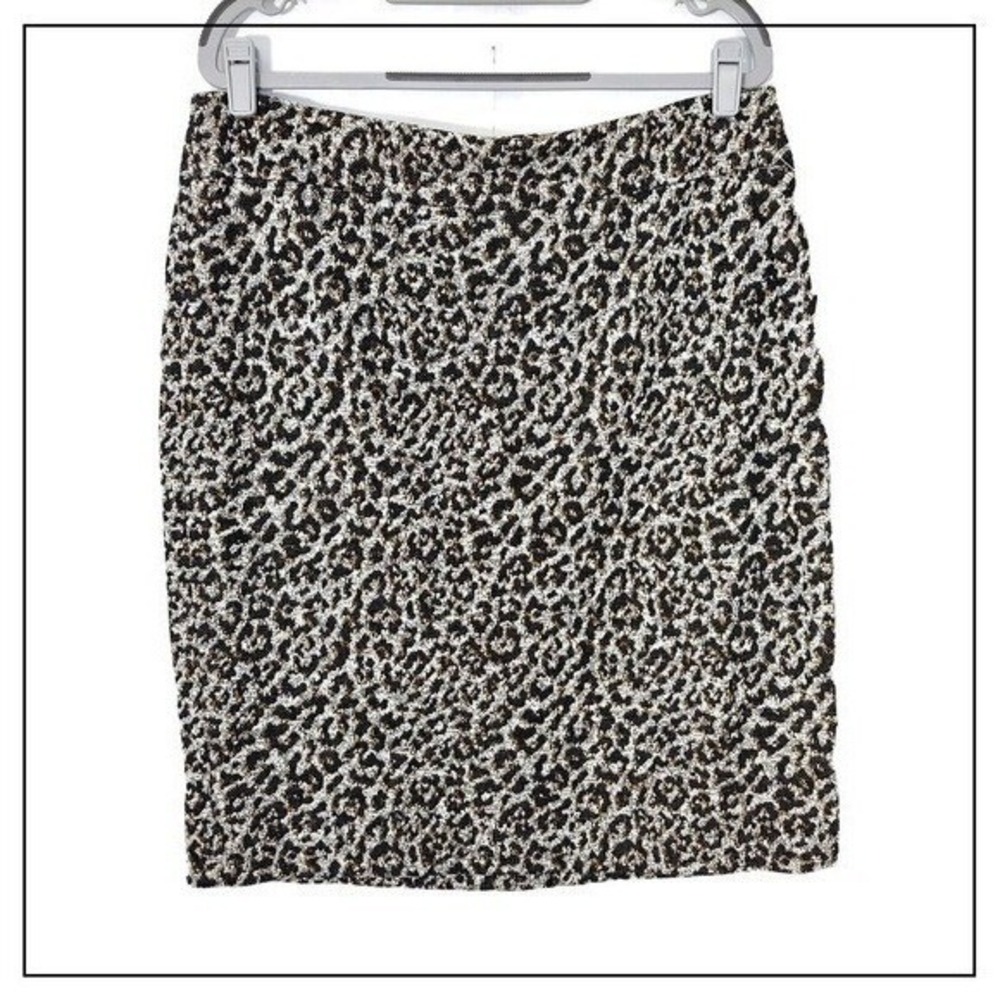 Kasper Skirt Women L Animal Office Chic Modern Pull On Workwear Sophisticated